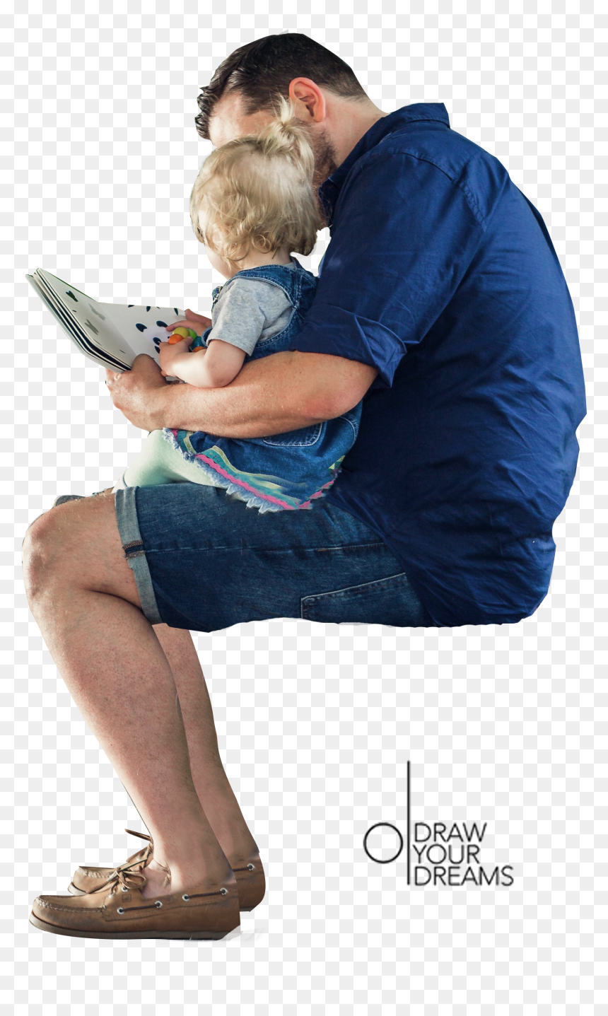 Cutout People Reading, HD Png Download - person reading png