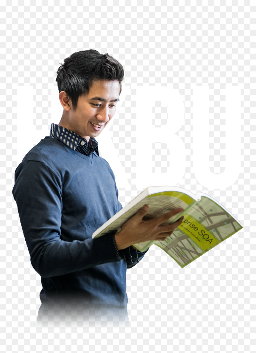 Sitting, HD Png Download - person reading png