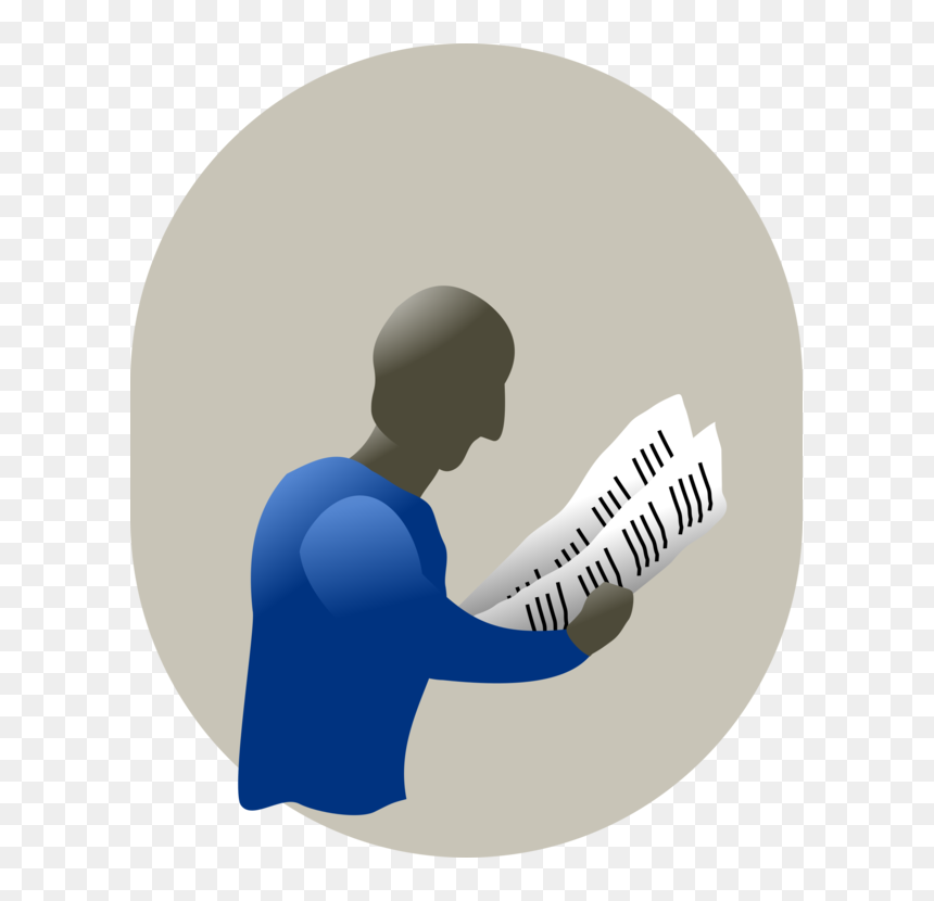 Mand Der Læser En Avis, HD Png Download - person reading png