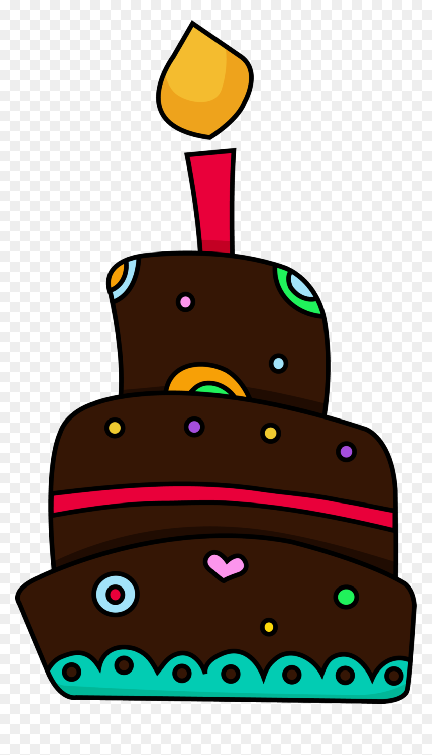Transparent Background Cartoon Birthday Cake, HD Png Download - chocolate vector png