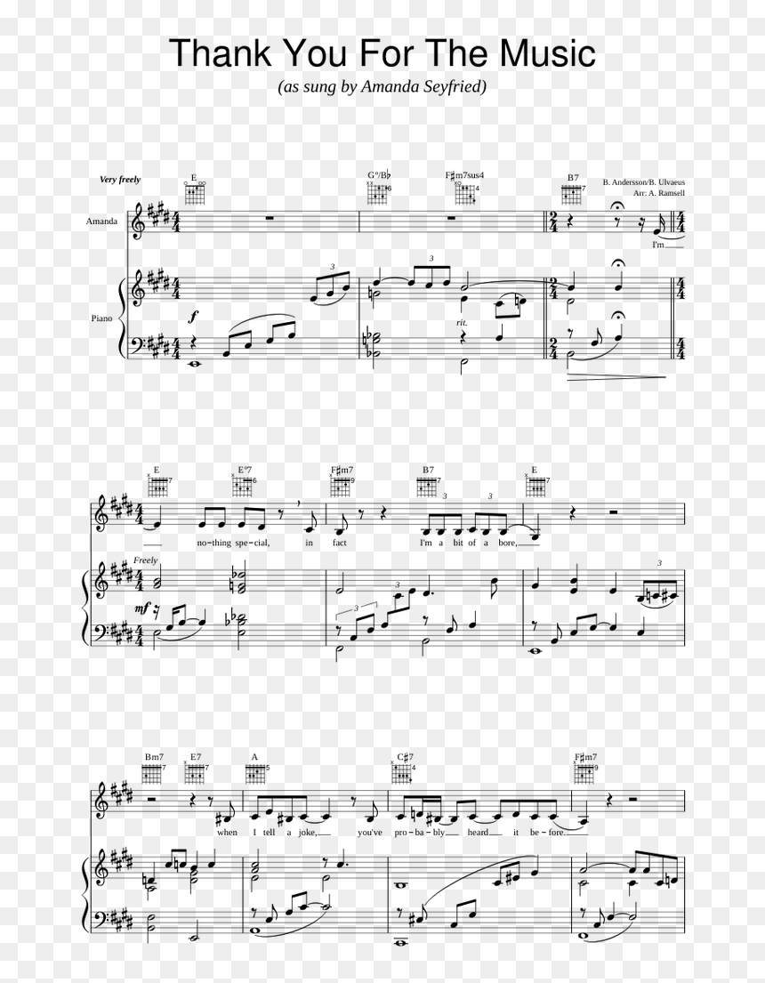 You With Me Piano Sheet, HD Png Download - amanda seyfried png