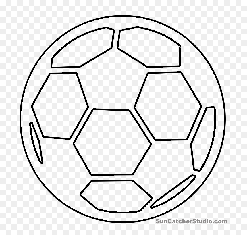 Soccer Ball Scroll Saw, HD Png Download - soccer ball outline png