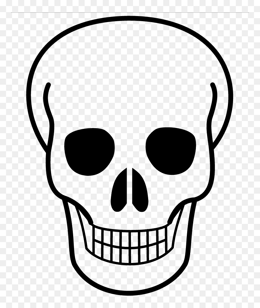 Skull Clipart, HD Png Download - dead face png