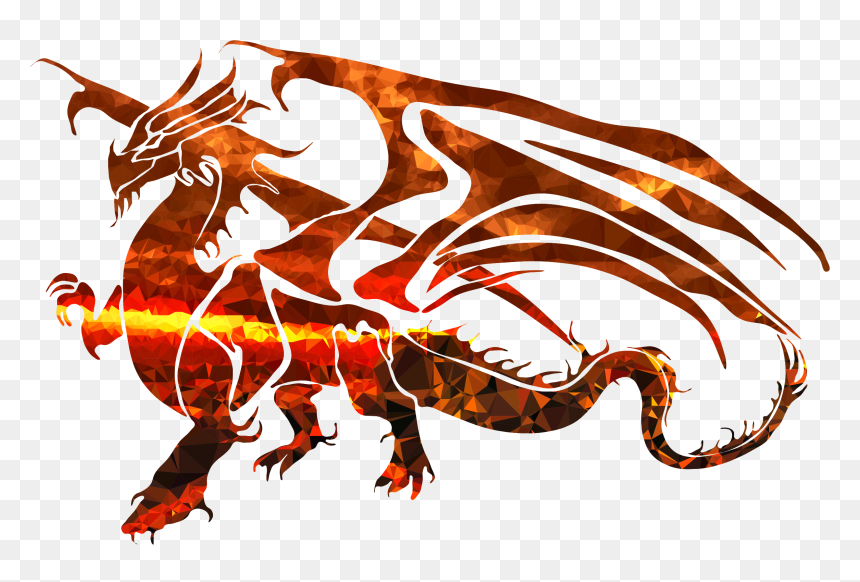 Magma Dragon, HD Png Download - realistic dragon png