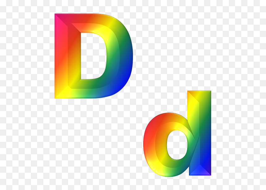 D 3d Logo Png, Transparent Png - alphabet letter png