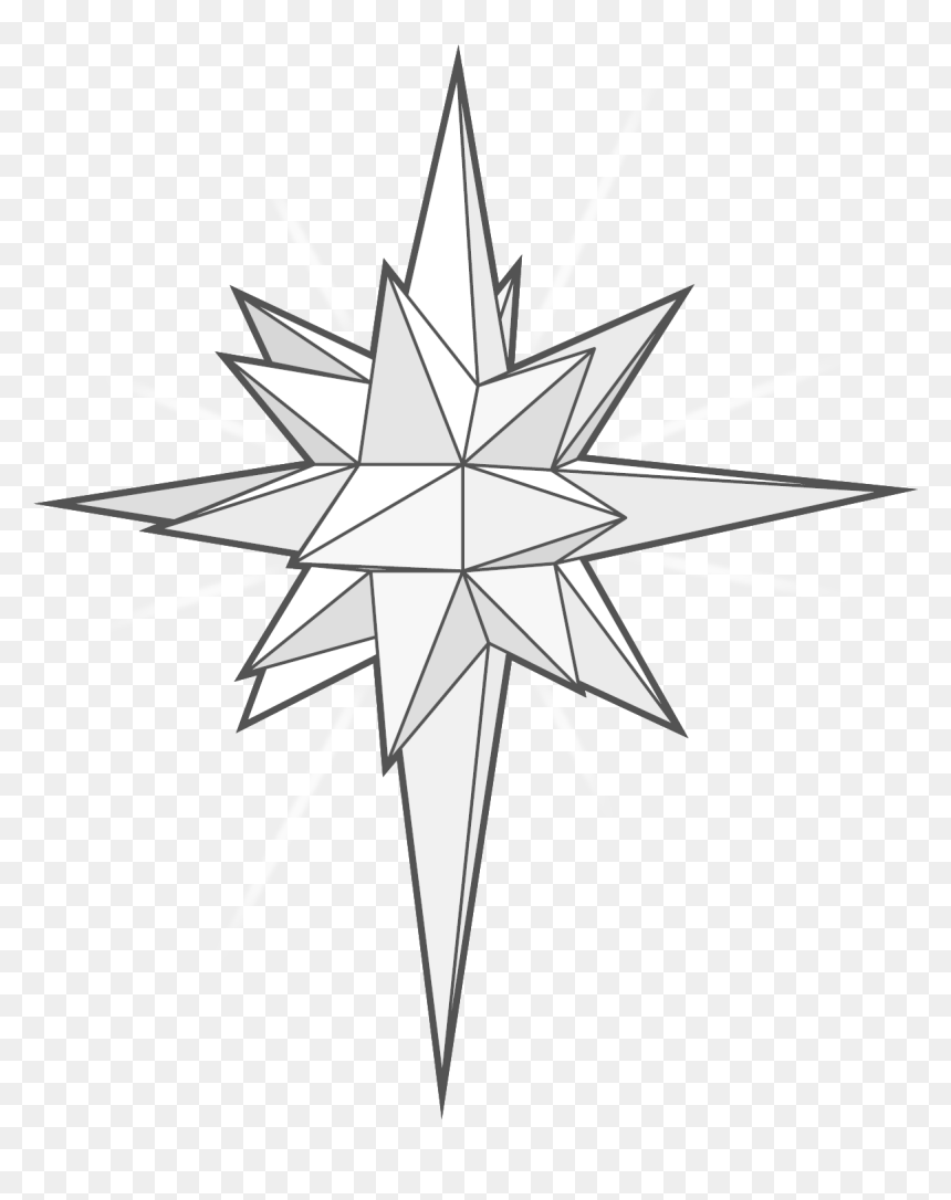 3d Star Of Bethlehem, HD Png Download - 3d star png
