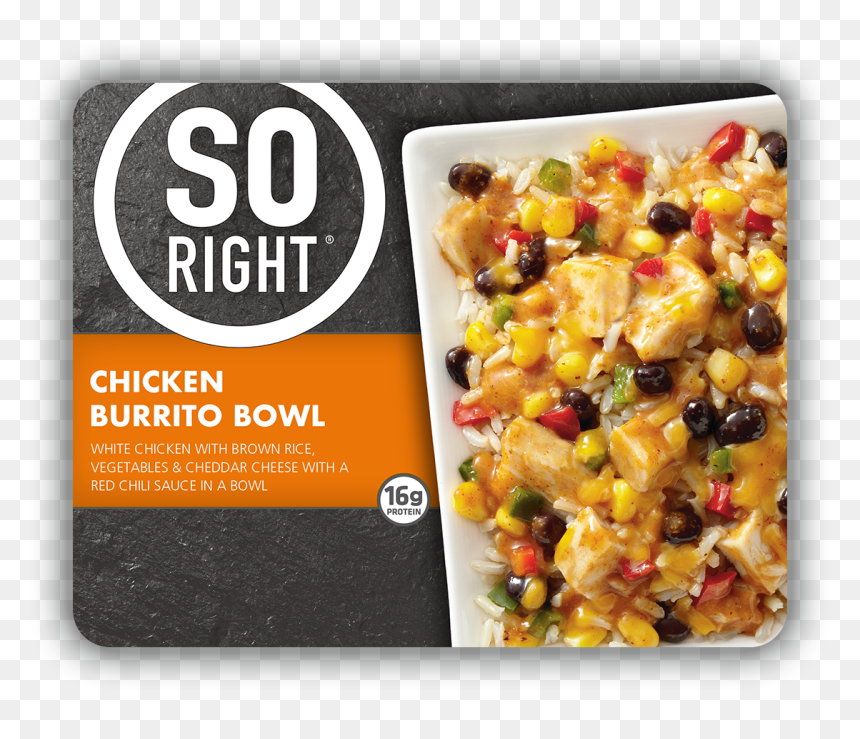 So Right Frozen Meals, HD Png Download - bowl of chili png