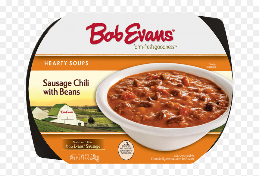 Bob Evans Mashed Potatoes, HD Png Download - bowl of chili png