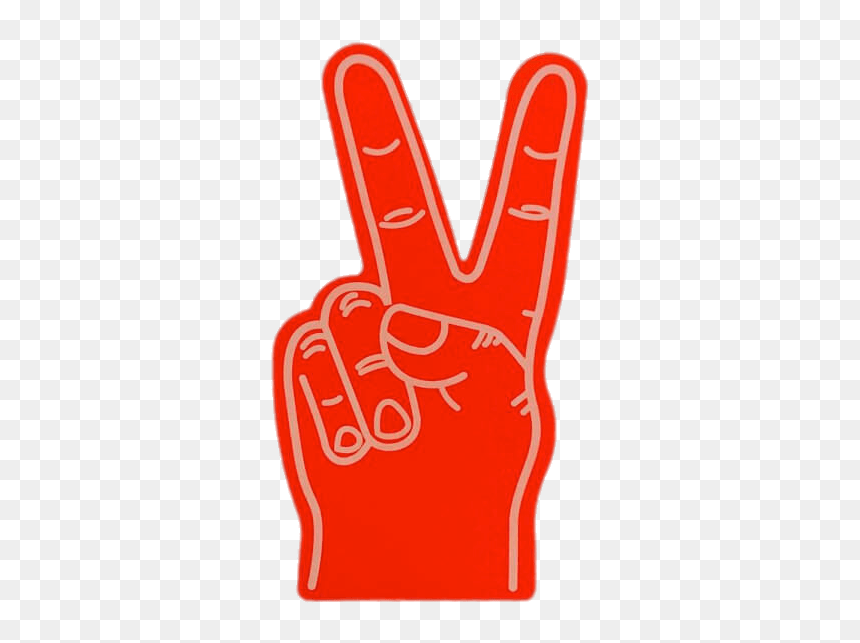 Peace Foam Hand, HD Png Download - peace hand png