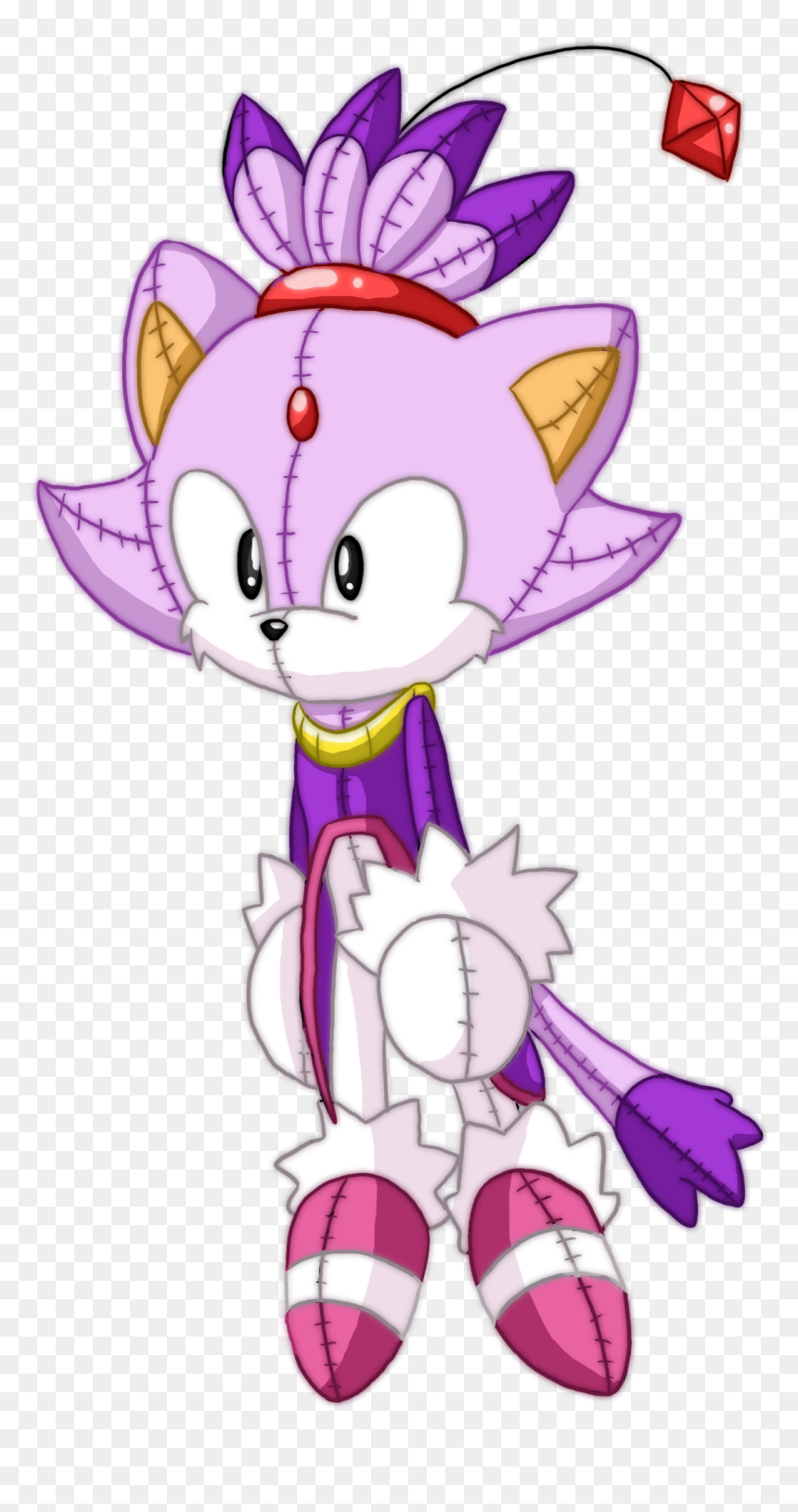 Blaze The Cat Doll, HD Png Download - blaze the cat png