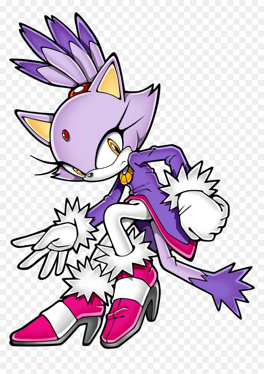 Blaze The Cat Sonic Rush, HD Png Download - blaze the cat png