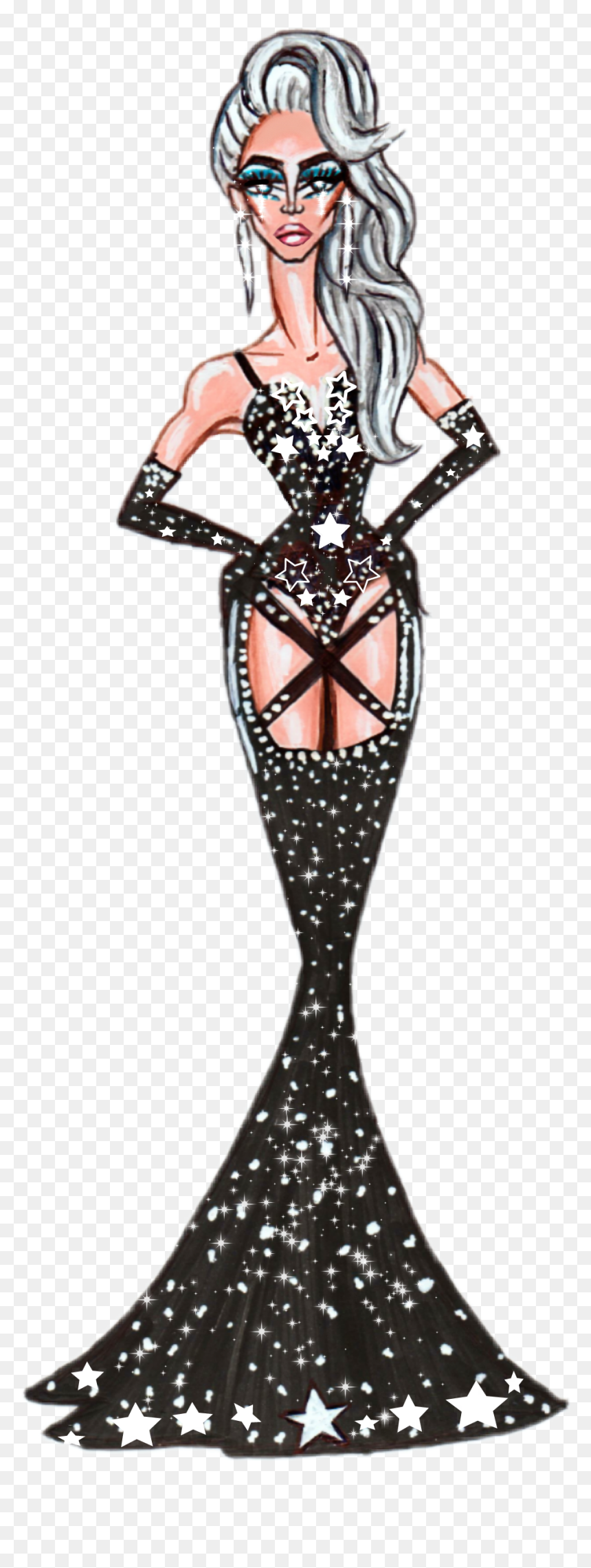 #rupaul #aquaria #dragqueen #lgbt Drag Queen #aquaria - Illustration, HD Png Download - rupaul png