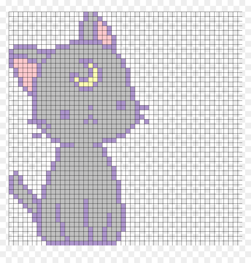 Sailor Moon Perler Pattern, HD Png Download - sailor moon luna png
