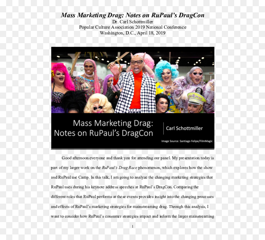 Dragcon Nyc 2019, HD Png Download - rupaul png