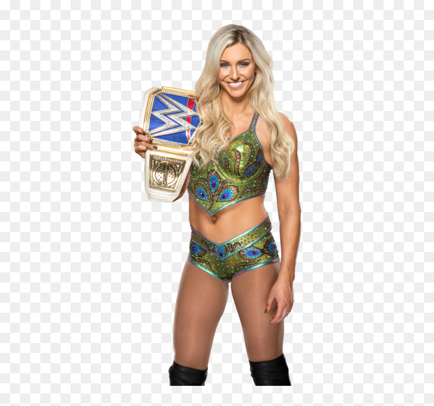 Charlotte Flair Raw And Smackdown Champion, HD Png Download - wwe charlotte png