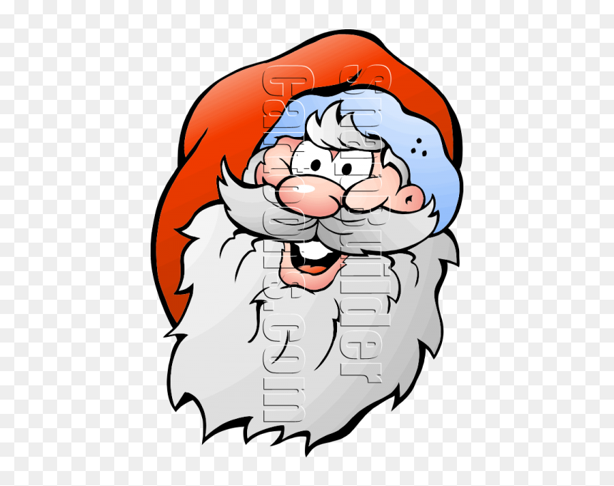 Cartoon, HD Png Download - santa head png