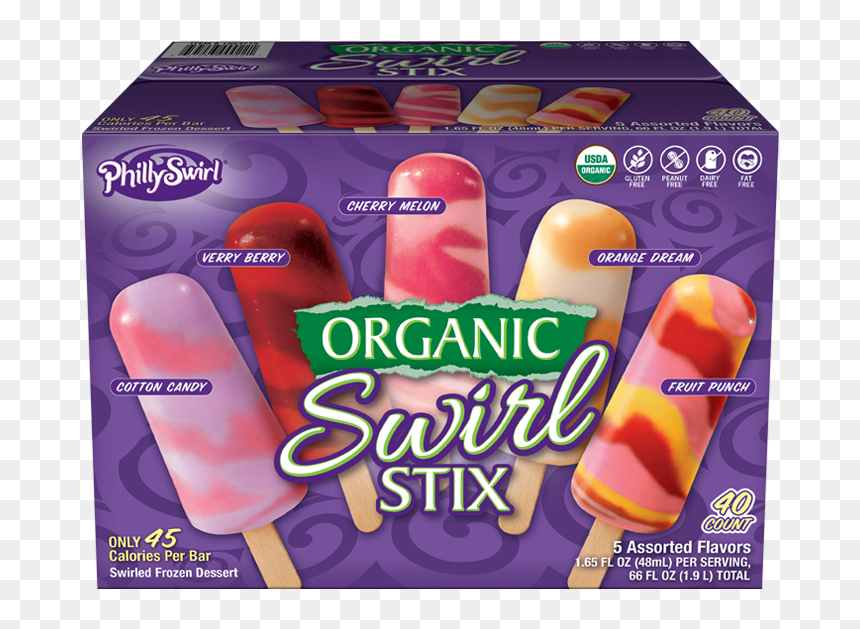 Phillyswirl Organic Swirl Stix, HD Png Download - icee png