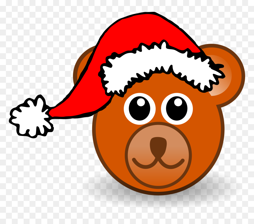 Christmas Clipart Pig, HD Png Download - santa head png