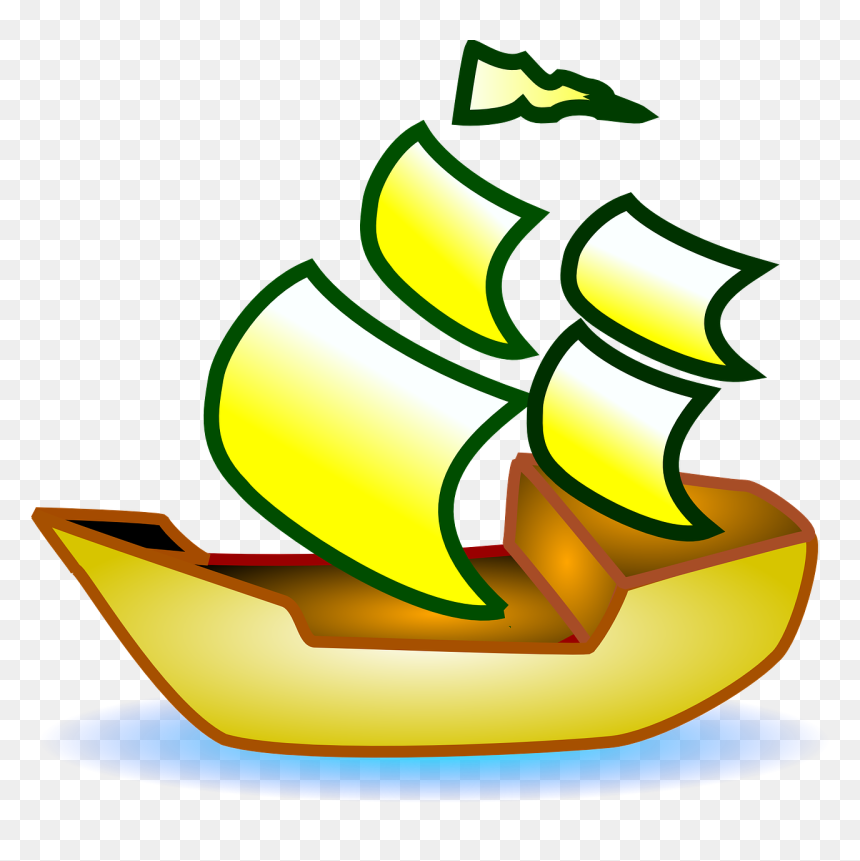 Con Thuyền Hoạt Hình, HD Png Download - pirate boat png