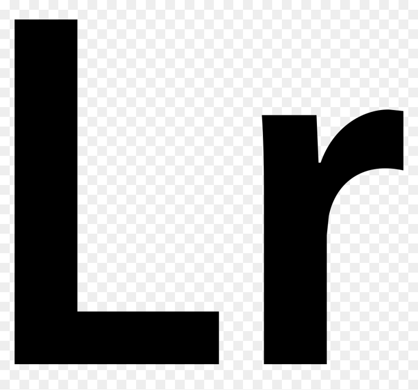 Black-and-white, HD Png Download - lightroom logo png