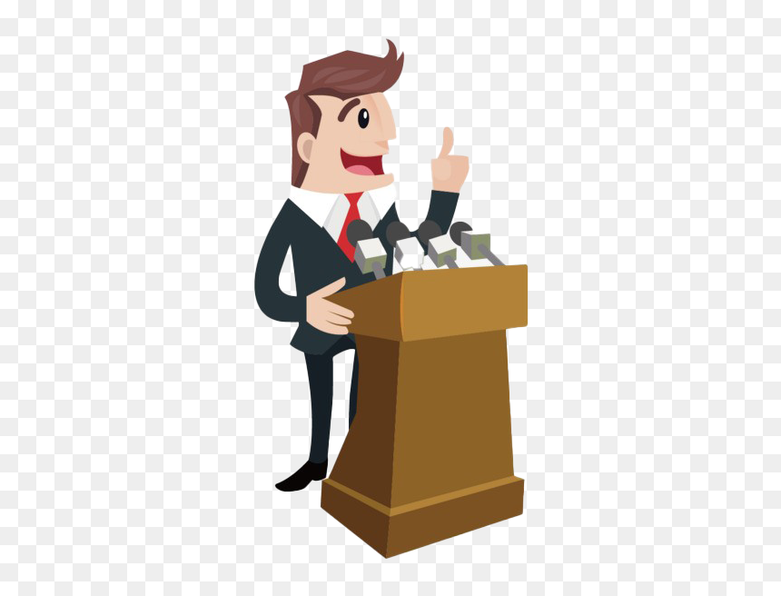 Making A Speech Png Free Download - Man Making A Speech, Transparent Png - speech png