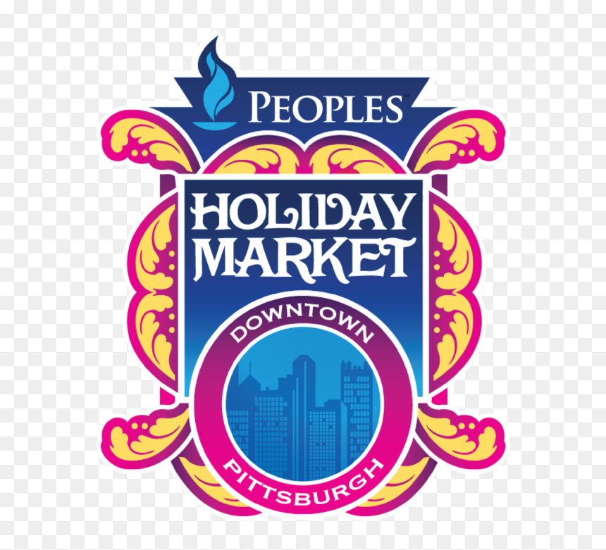 Holiday Logos-02 - Holiday Market Market Square Pittsburgh, HD Png Download - peoples png