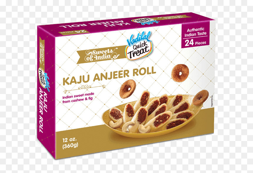Kaju Anjeer Roll - Vadilal, HD Png Download - kaju png