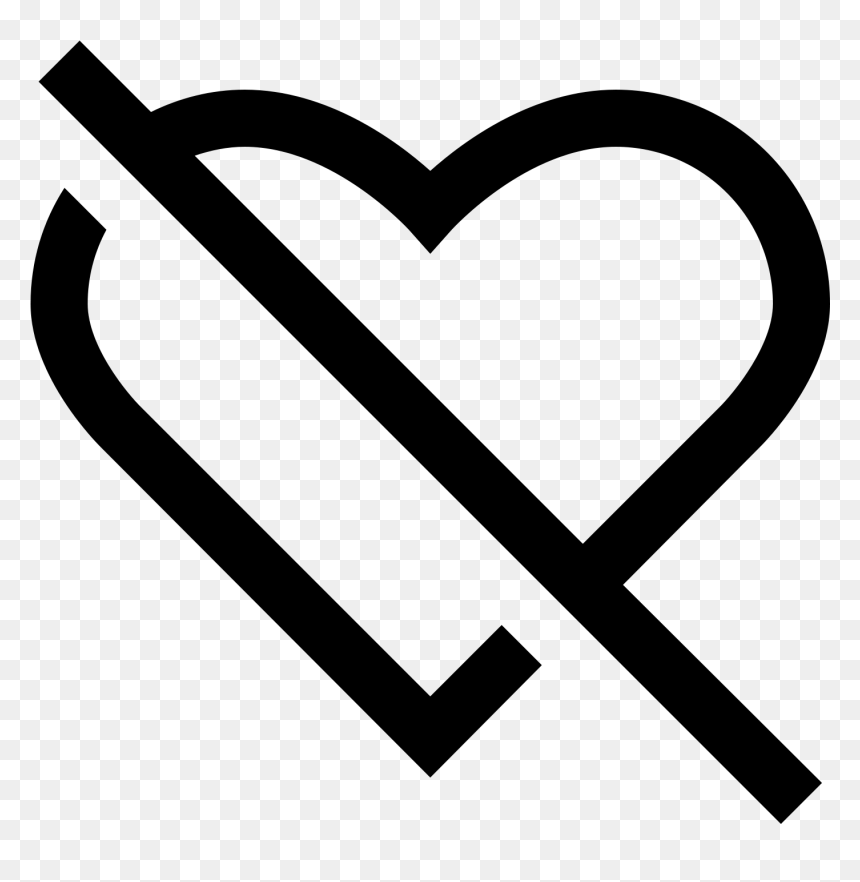 A Dislike Icon Is Represented With A Broken Heart - Heart Broken Icon Blue, HD Png Download - broken png