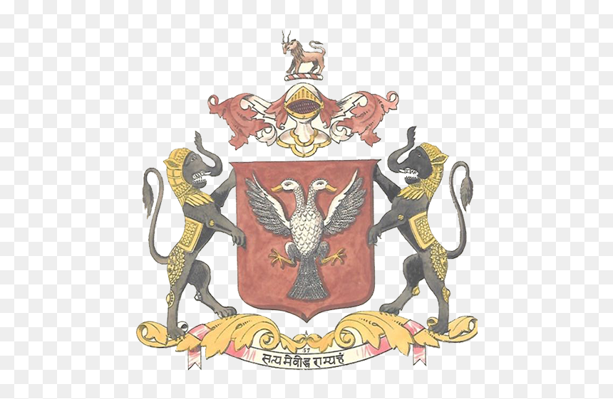 Coat Of Arms Mysore Wadiyars - Emblem, HD Png Download - dasara leaves png