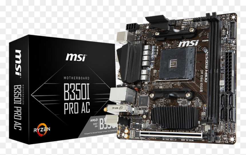 Msi B350i Pro Ac , Png Download - Msi B450m Pro Vdh Max, Transparent Png - ac images png