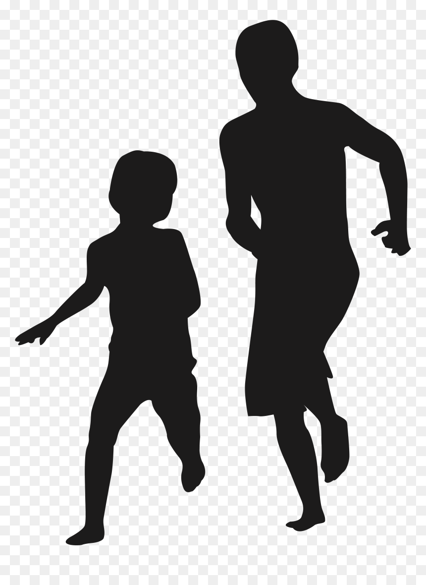 Silhouette Father"s Day Child Family - Father's Day, HD Png Download - family walking png