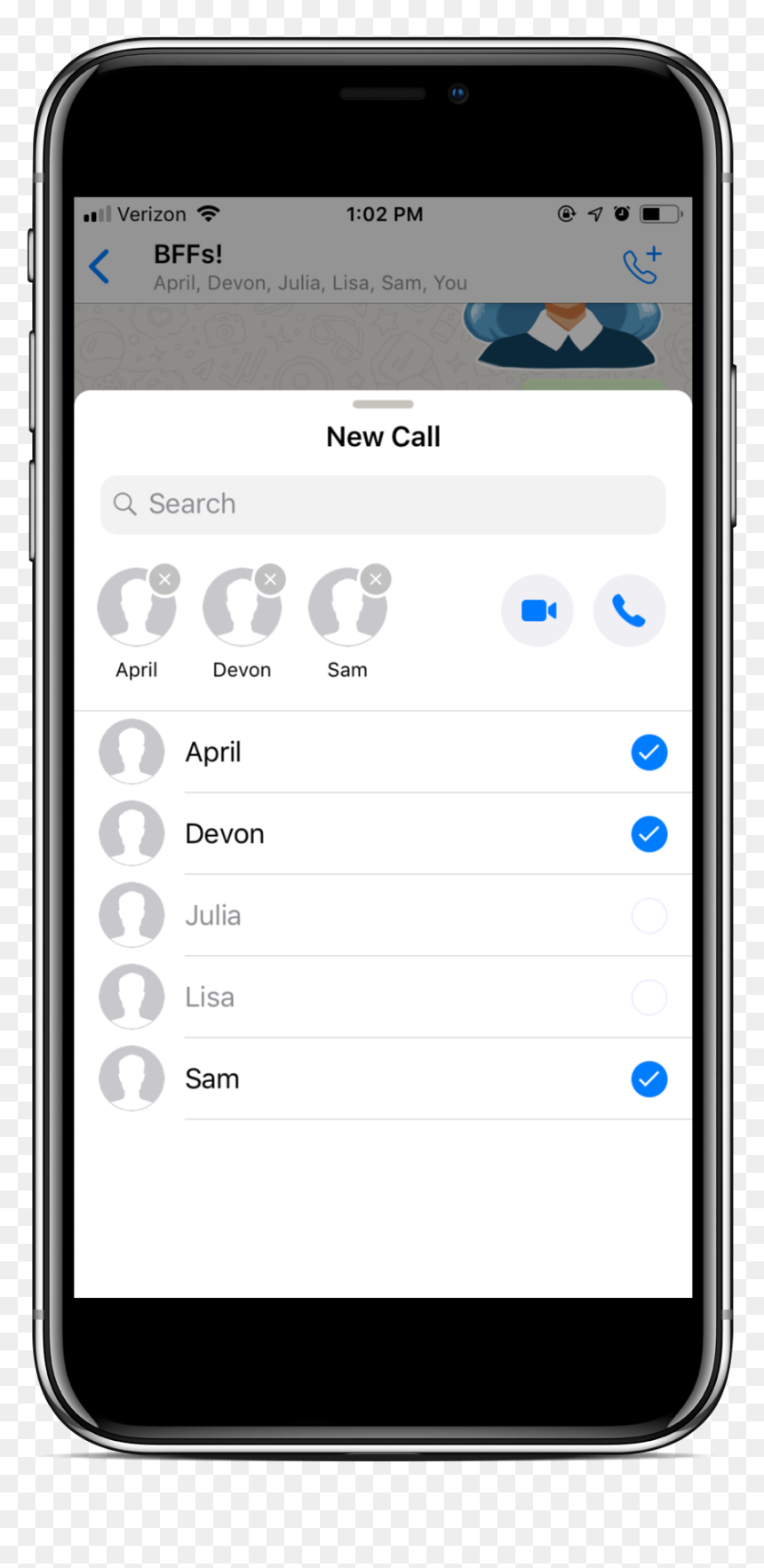 Whatsapp Conference Call Option, HD Png Download - whatsapp chat png