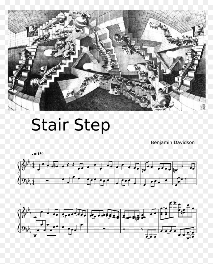 Drawings Illusions Staircase , Png Download - House Of Stairs, Transparent Png - staircase png