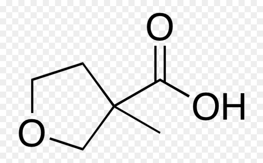3 Methyloxolane 3 Carboxylic Acid - Octanoic Acid Molecular Structure, HD Png Download - acid png