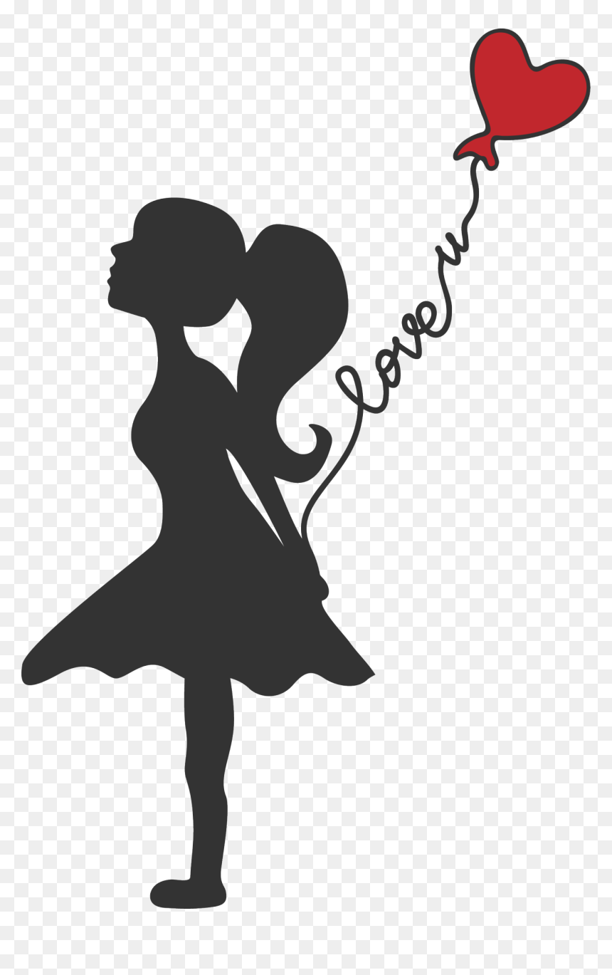 Silhouette, HD Png Download - love couple png