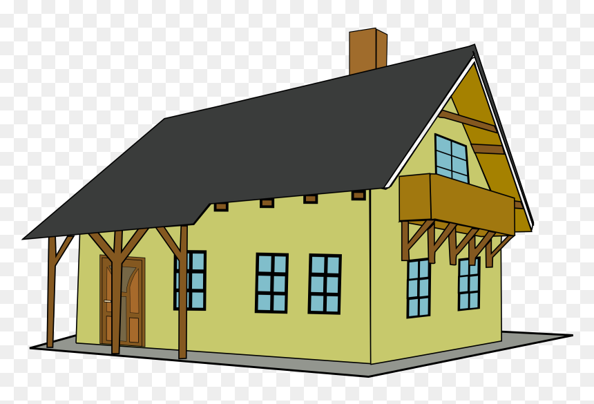 Cartoon House Png - House Clip Art, Transparent Png - up house png