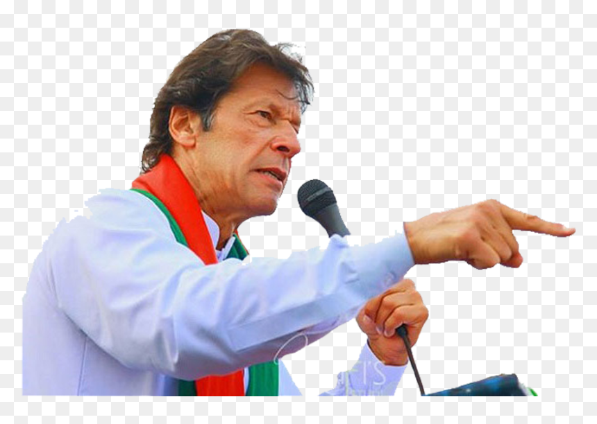 Imran Khan Pti On Stage With Mike Giving Speech Transparent - Pti Imran Khan Png, Png Download - speech png