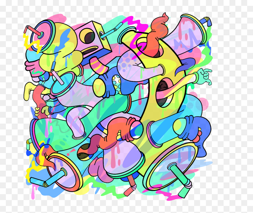 Muscle Beach On Acid, HD Png Download - acid png