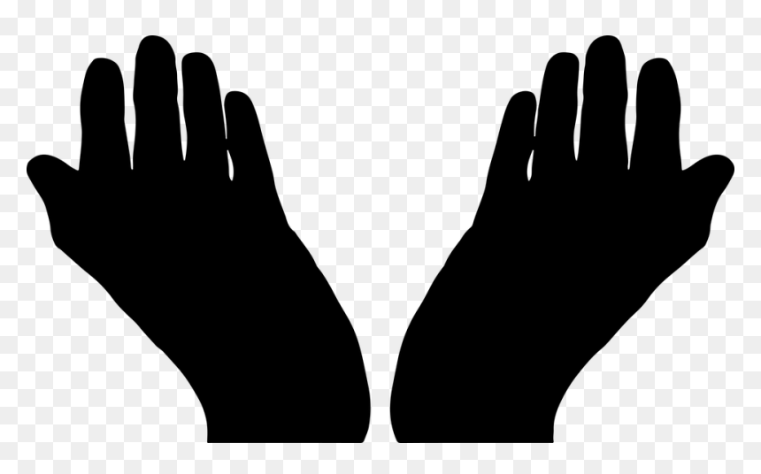 Thumb Image - Open Hands Silhouette Png, Transparent Png - deepalu png