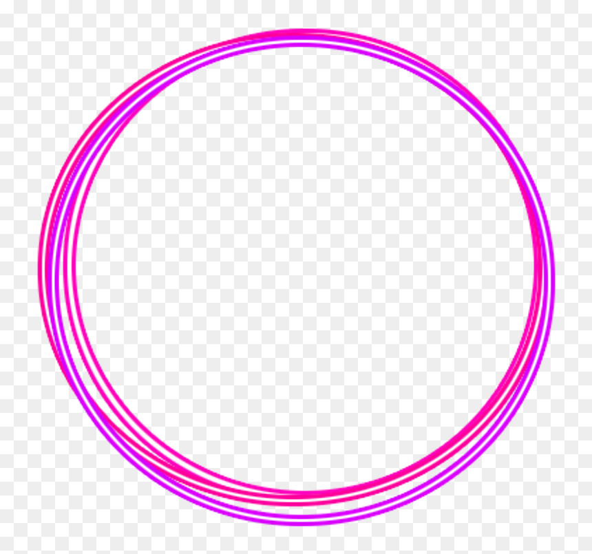 Lights Effects Frames Borders Frame Border Neon Neonlig - Circle, HD Png Download - circulos png