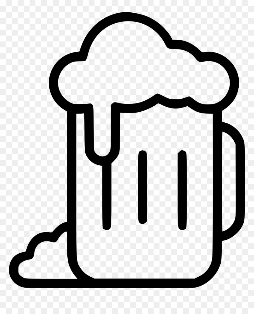 Drink Beer Alcohol Glass Cerveza - Beer Alcohol Icon Png, Transparent Png - cerveza png