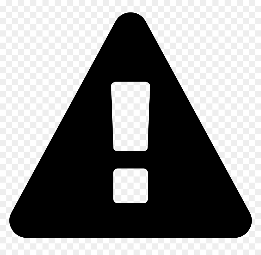 Triangular Clipart Alert - Warning Svg Icon, HD Png Download - alert png