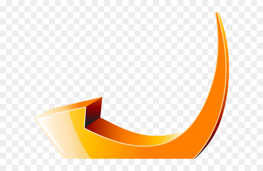Orange Arrow Cliparts, HD Png Download - orange arrow png