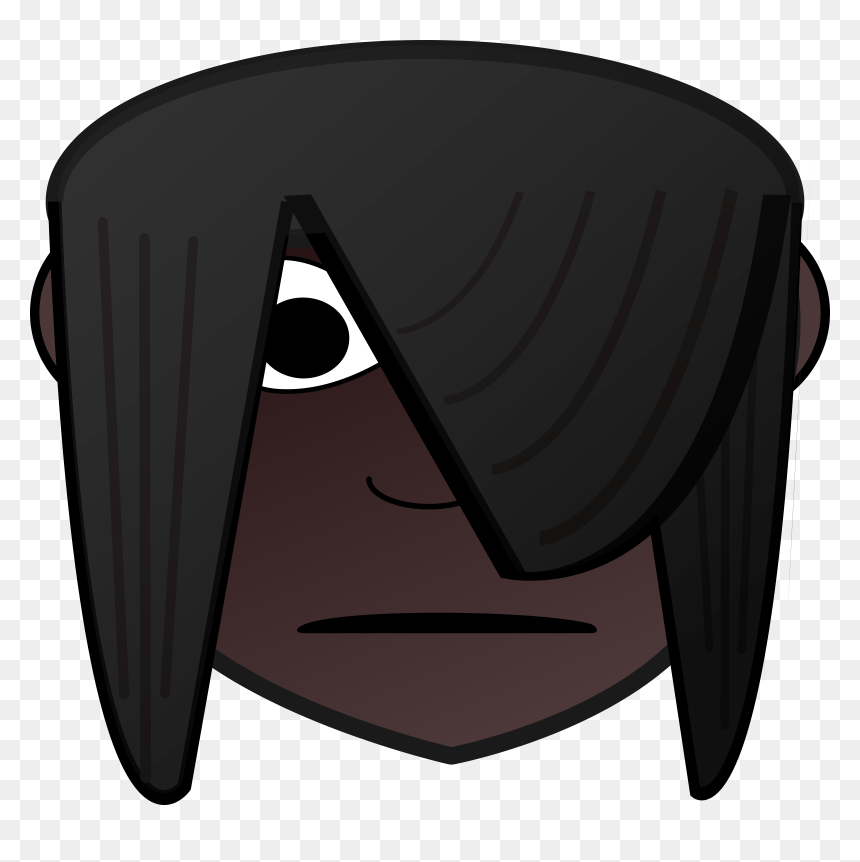 Emo Girl Head Dark Clip Arts - Portable Network Graphics, HD Png Download - dark png