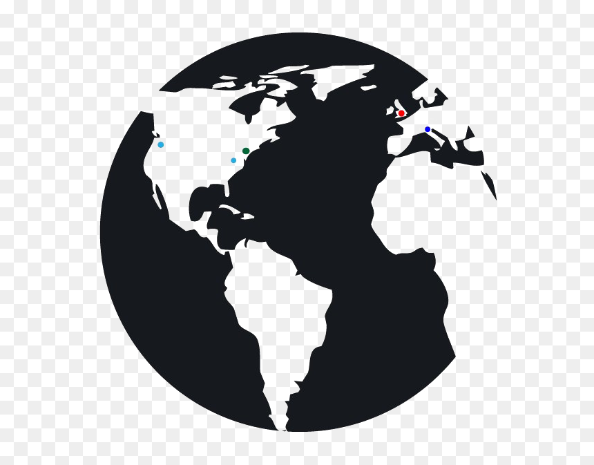 World Png High-quality Image - World Black And White Graphic, Transparent Png - world.png