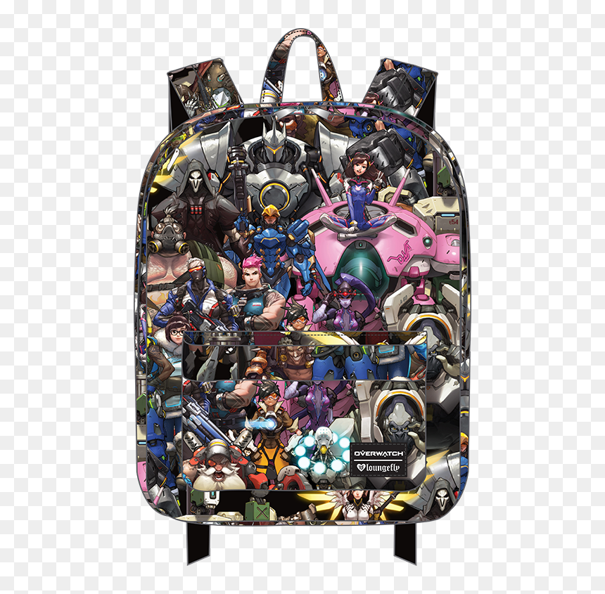 Overwatch All Over Print Backpack Apparel - Avengers, HD Png Download - overwatch characters png