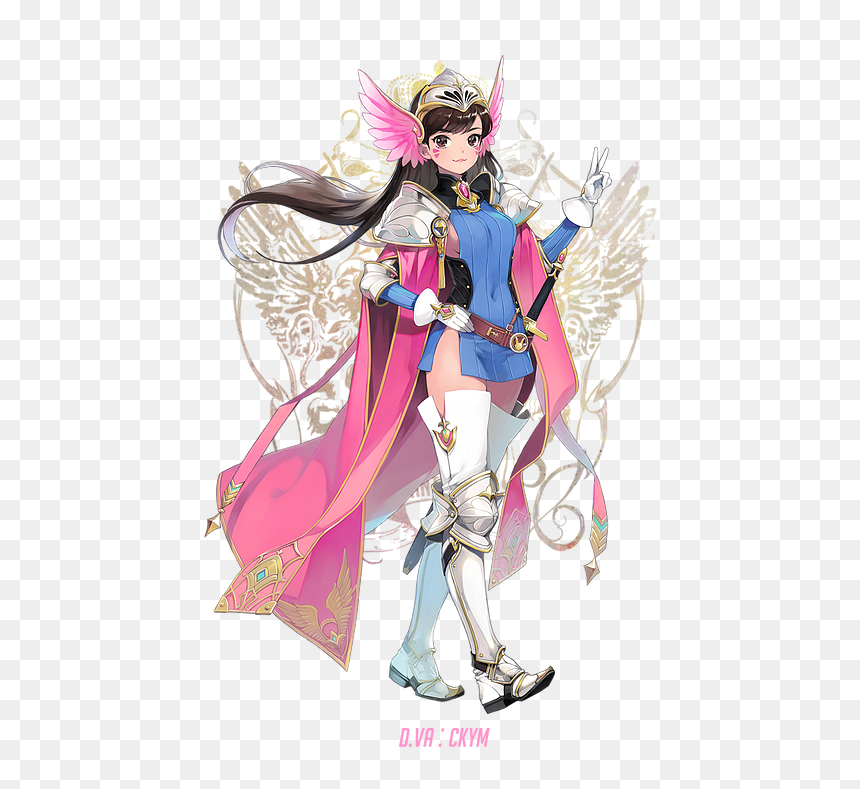Overwatch Characters Final Fantasy, HD Png Download - overwatch dva png