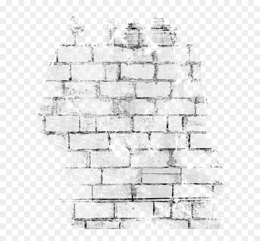 Wall Vintage Stone Black Brick Free Hd Image Clipart - Procreate Brick Wall Brush, HD Png Download - brick pattern png