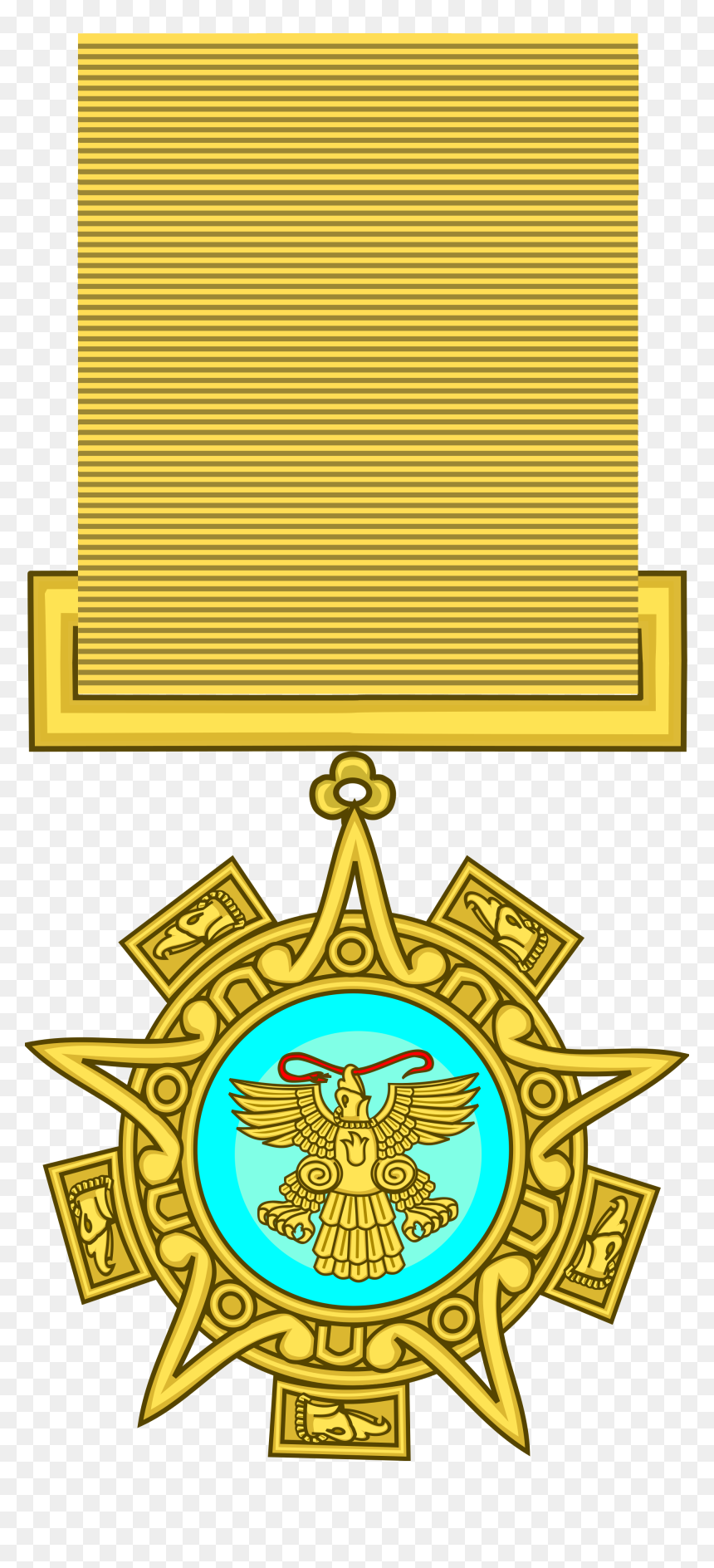 Mex Insigna De La Orden Mexicana Del Águila Azteca - Plaza 25 De Mayo, HD Png Download - aguila png