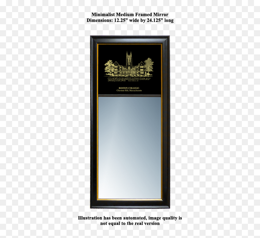 Eglomise Designs Boston College Minimalist Mirror - Shippensburg University, HD Png Download - boston college logo png